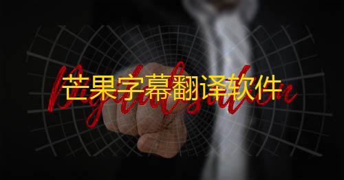 暗区突围物资全显外挂芒果字幕翻译软件